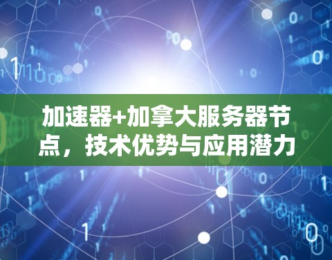 加速器+加拿大服务器节点，技术优势与应用潜力
