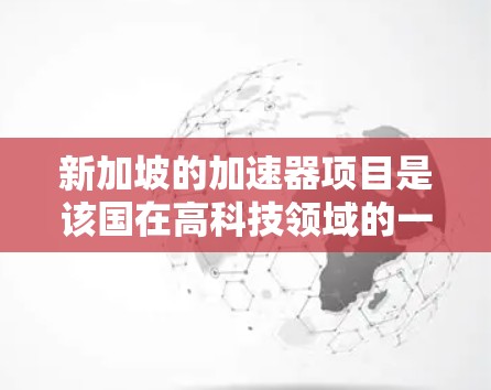 新加坡的加速器项目是该国在高科技领域的一项重要研发，旨在利用高能电子和光子进行研究和应用。以下是对该项目的详细分析