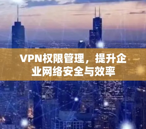 VPN权限管理,提升企业网络安全与效率 VPN权限管理,提升企业网络安全与效率