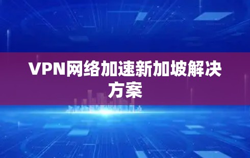 VPN网络加速新加坡解决方案 VPN网络加速新加坡解决方案