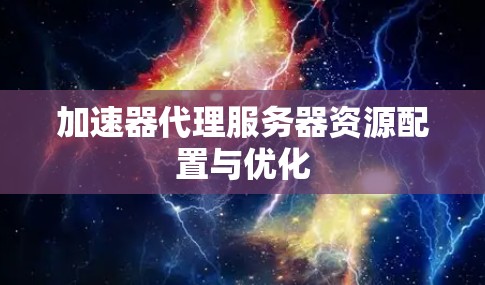 加速器代理服务器资源配置与优化 加速器代理服务器资源配置与优化