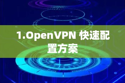1.OpenVPN 快速配置方案 1.OpenVPN 快速配置方案