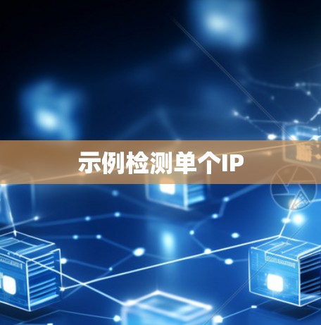 示例检测单个IP 示例检测单个IP
