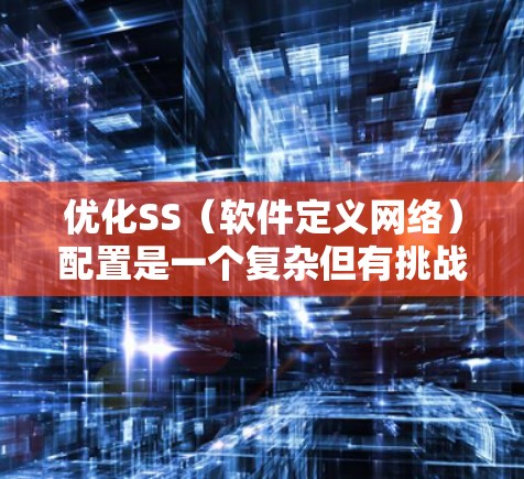 优化SS（软件定义网络）配置是一个复杂但有挑战性的任务，涉及多个方面的考虑。以下是一个有条理的优化方案，帮助您有效地提升SS网络的性能和稳定性