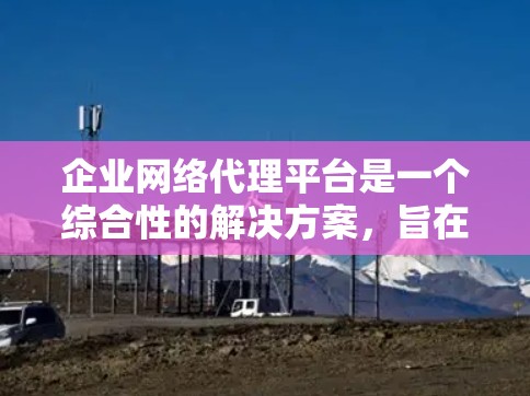 企业网络代理平台是一个综合性的解决方案,旨在帮助企业管理和保护其网络资源。以下是对该平台的详细分析和总结